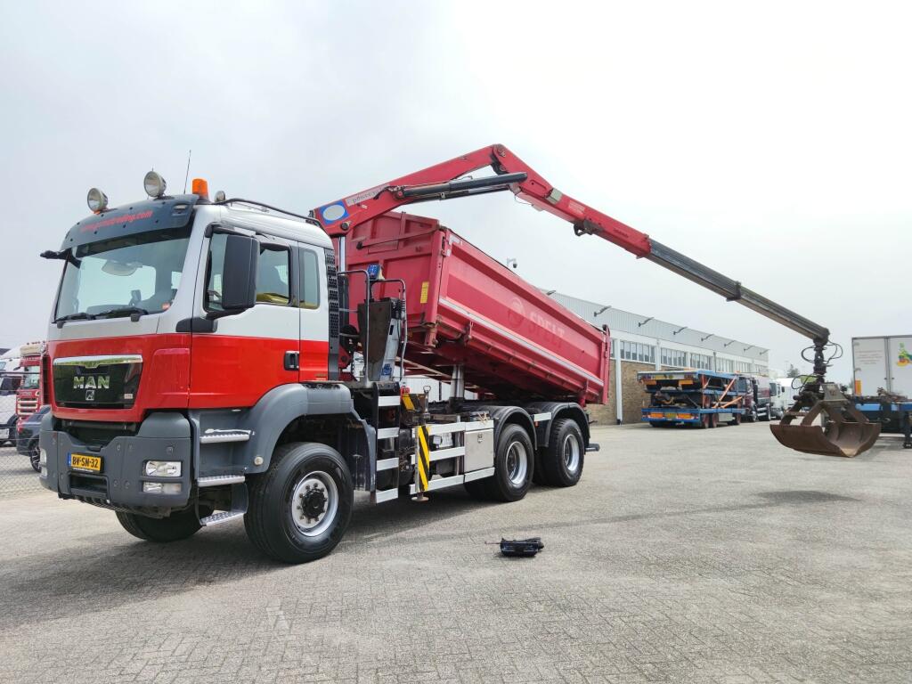 MAN TGS 26.400 6x6 4 Daycab Euro4 - HMF1643Z2 - Hyva 2-Zijdige Kipper 5.4m. - REBUILT ENGINE - TOP! (V584) | Vrachtwagens | Kipper