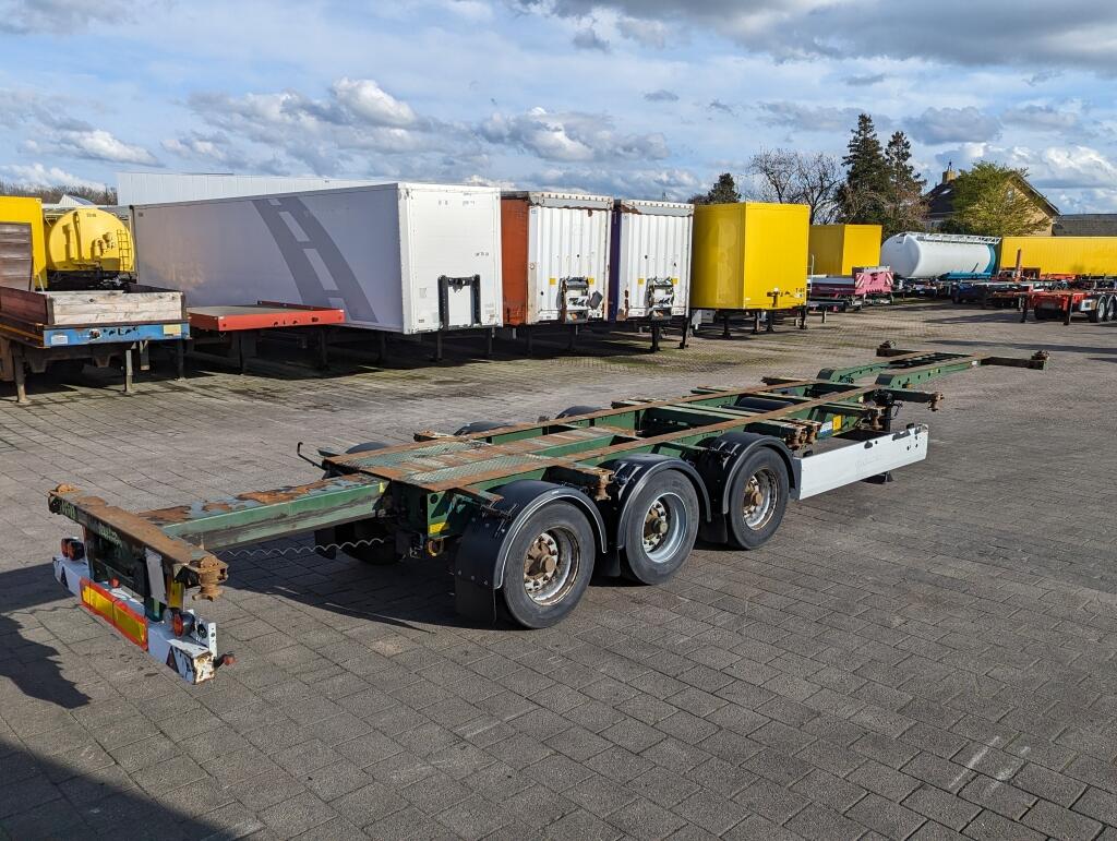 Krone SD 27 3-Assen BPW Kont Schuiver - DrumBrakes - 5280kg (O1776) | Trailers | Containertransport