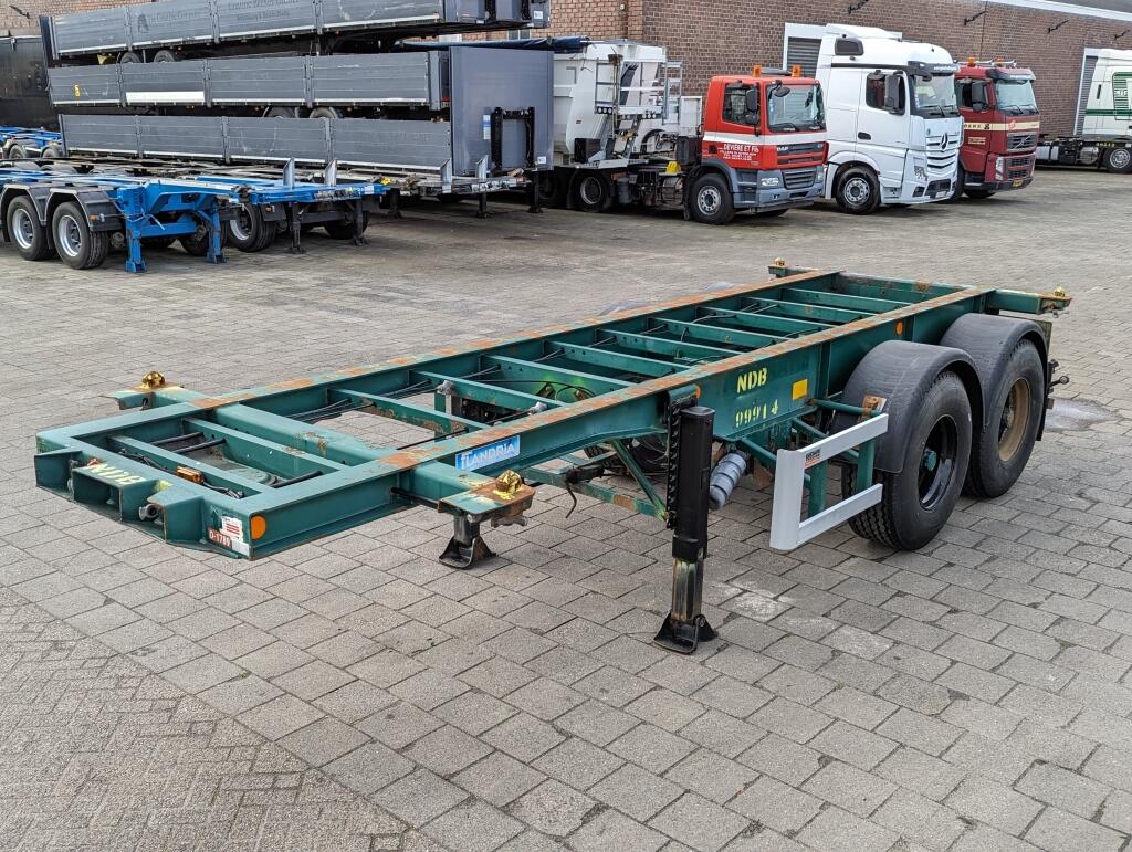 Flandria OP CC 2A 20FT 2-Assen ROR DrumBrakes - Leaf Suspension - 3120KG (O1789) | Trailers | Containertransport