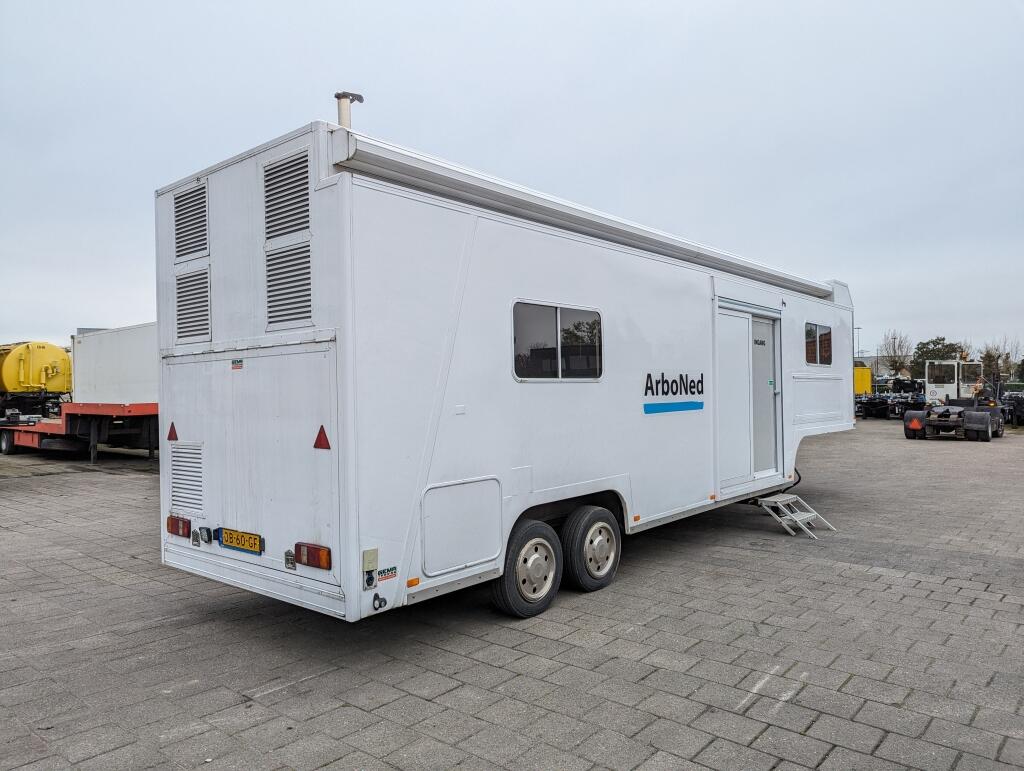 Kuiper FL 4.5 DL  2-Assen Trommelremmen - Mobile Home/Office Trailer - Airco's - TV - Generator - Elec. Zonnescherm (O1733) | Trailers | Overig
