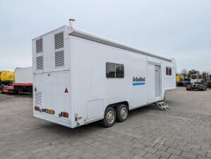 Kuiper FL 4.5 DL  2-Assen Trommelremmen - Mobile Home/Office Trailer - Airco's - TV - Generator - Elec. Zonnescherm (O1733)
