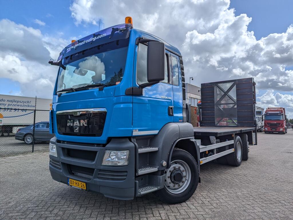 MAN TGS 26.360 6X4H-2 BL HydroDrive - Oprijwagen - Hydr. Ramp 4.2M - NewLike 24.000KM!  (V801) | Vrachtwagens | Autotransporter