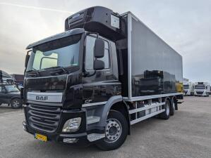 DAF CF 280 FAN 6x2/4 DagCab Euro6 - Koel-VriesBak 7.9m + Carrier Supra 1150MT + Laadklep 2000kg - 10/2025APK