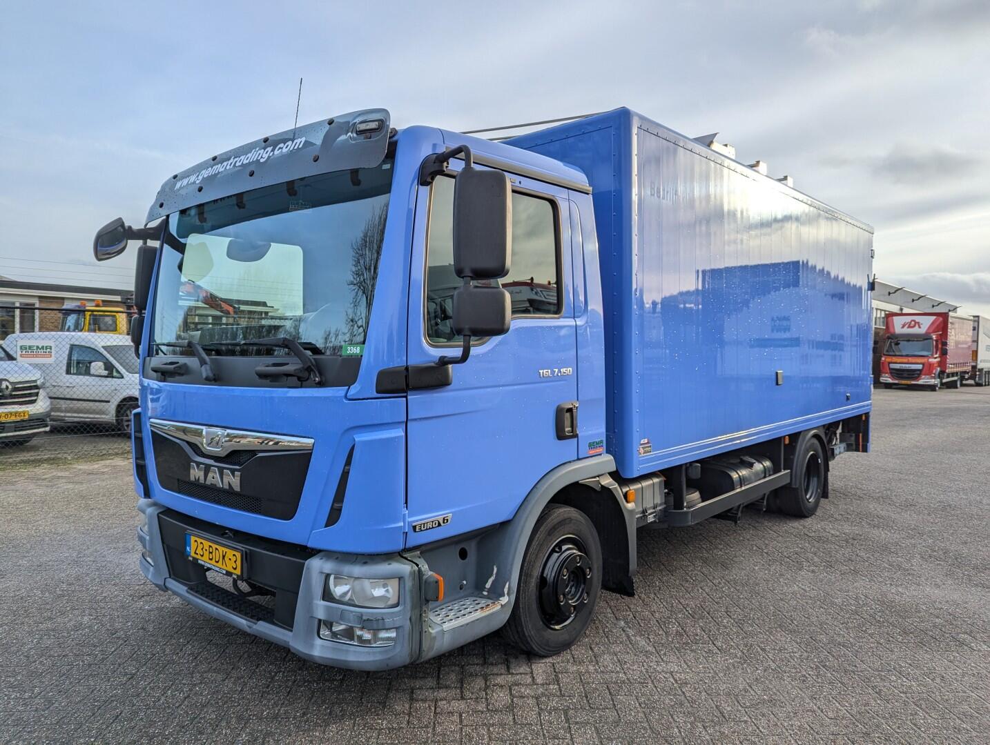 MAN TGL 7.150 4x2 Dagcabine Euro6 - Camper/Kart/Motor/ Mobiele Werkplaats - Laadklep 750KG - Zonnepaneel | Vrachtwagens | Overig