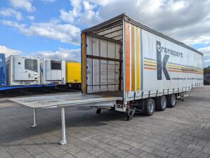 Burg BPO 12-27 SKNXX Semi Dieplader 3-Assen BPW - Schuifzeilen/Schuifdak /Hefdak - Hydraulische Oprijklep 9000KG