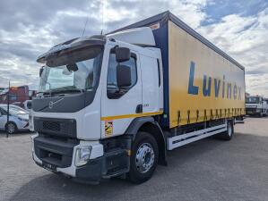 Volvo FE 280 4x2 Dagcab Euro6 - 6 CIL - Schuifzeilenbak 8.6m + Laadklep 2000kg