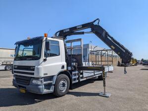 DAF CF75.250 4x2 Dagcab Euro3 - Open laadbak 6.14m + Hiab XS144-E3+3H - RadioGrafisch - 315.000km - TOP!