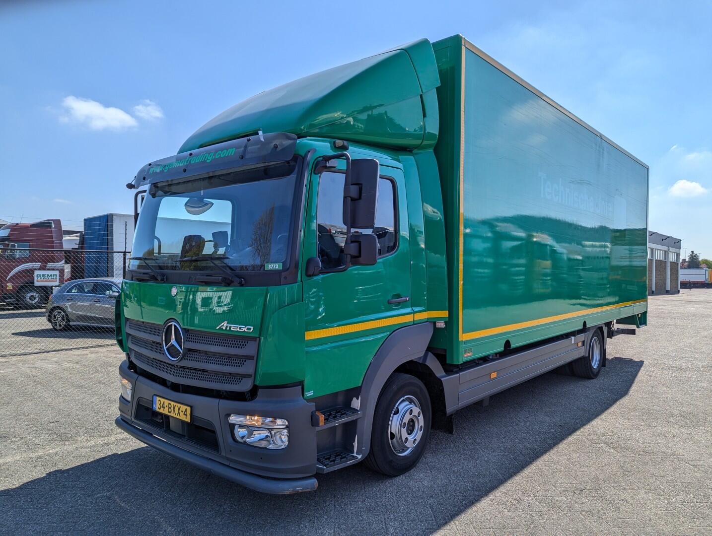Mercedes-Benz Atego 1018 4x2 Dagcabine Euro6 - GeslotenBak 7.13M - Laadklep 1500KG - Zijdeur | Vrachtwagens | Gesloten bak