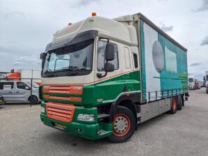 DAF FAN CF85.410 6x2/4 Spacecab Euro5 EEV - Schuifzeilen/dak 7.23m + Laadklep 6000kg - 10/2025APK