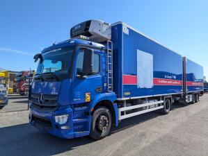 Mercedes-Benz Antos 1843 4x2 Dagcab Euro6 - Chereau Koel-Vriescombinatie- Carrier Supra - Doorlaadsysteem - Laadklep 2000KG