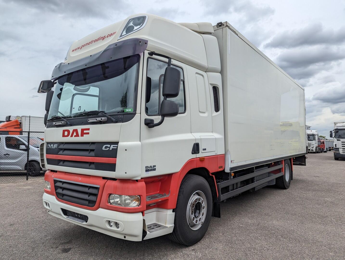 DAF CF85.410 4x2 Spacecab Euro5 - Geïsoleerde bak 7.6m - Laadklep 1500kg - Reservewiel | Vrachtwagens | Gesloten bak