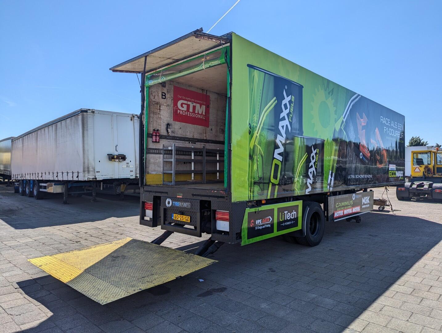 Netam-Fruehauf ONCRK 20 110 1-As SAF - CITY - Geslotenbak 10.45m  - Kabel gestuurd - Laadklep 1500kg | Trailers | Gesloten bak