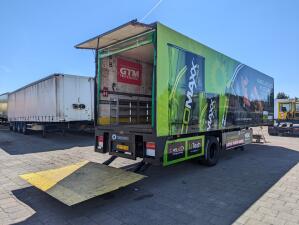 Netam-Fruehauf ONCRK 20 110 1-As SAF - CITY - Geslotenbak 10.45m  - Kabel gestuurd - Laadklep 1500kg