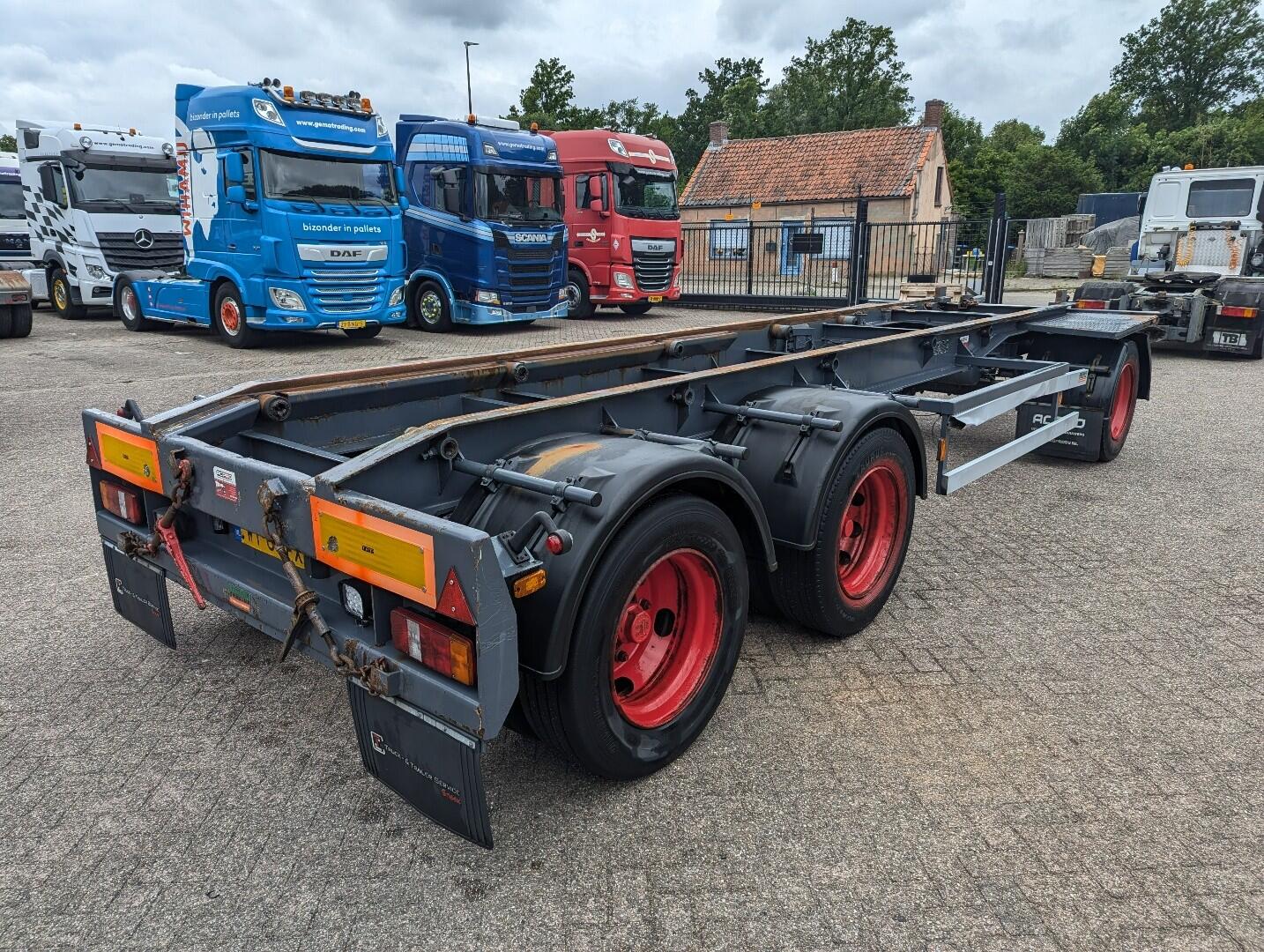 GS AC 2800 N 3-Assen BPW - ContainerAanhanger 7.10m - Blad Geveerd - Trommelremmen - Dubbellucht | Aanhangers | Containertransport