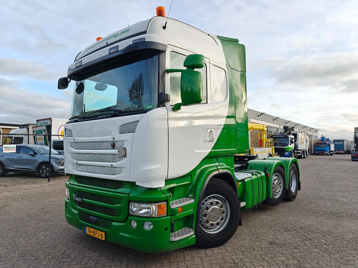 Scania R490 6x2/4 Highline Euro6A - Retarder - NaafReductie - Dubbele Tanks - StandAirco - SMARTTacho v2 | Trekkers | Standaard trekker