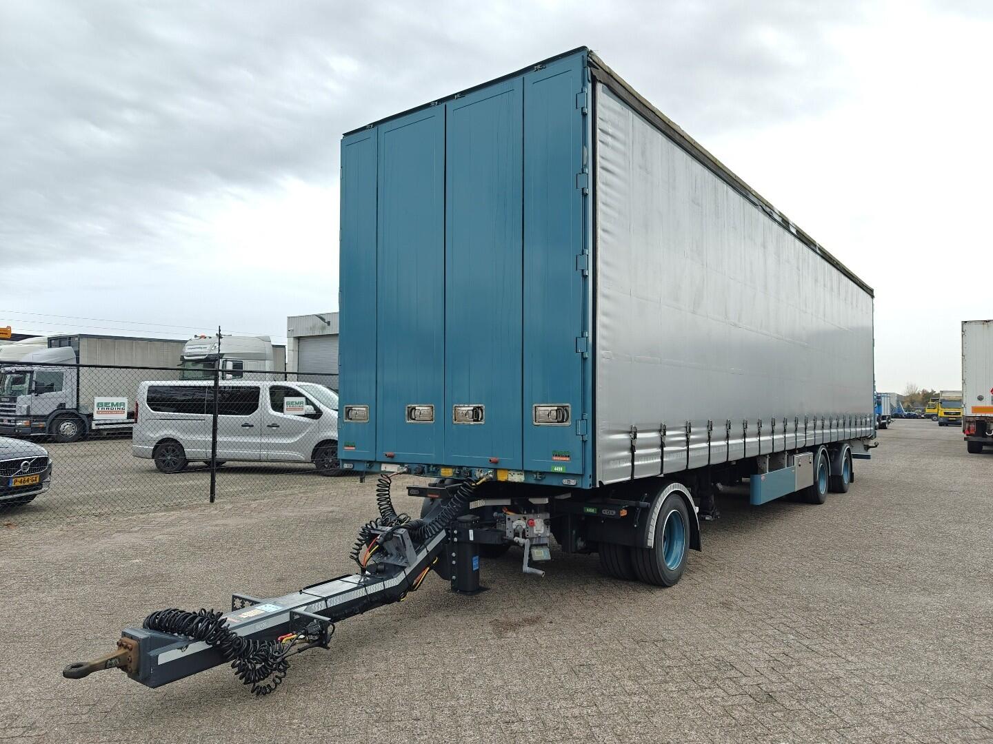Pacton Trailers TBD.232 12.2m + DXX.110 Dolly (2022) - 2-Assen SAF 10T - Schuifzeilen - StuurAs (Tridec) - Doorlaad Systeem - LZV combi | Aanhangers | Schuifzeilen