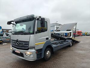 Mercedes-Benz Atego 1218 4x2 Dagcabine (3pl.) Euro6 - SVJ SP55 Dubbellader met Brill 1500kg + Lier 3500KG - Afstandbediening - 06/2026 APK