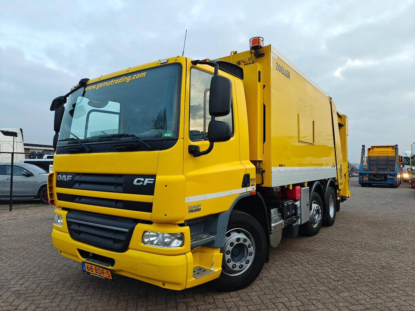 DAF FAG CF75.250 6x2/4 Dagcab Euro5 EEV K - Zoeller Ekopres Medium XL - 10/2026 APK | Vrachtwagens | Vuilniswagen