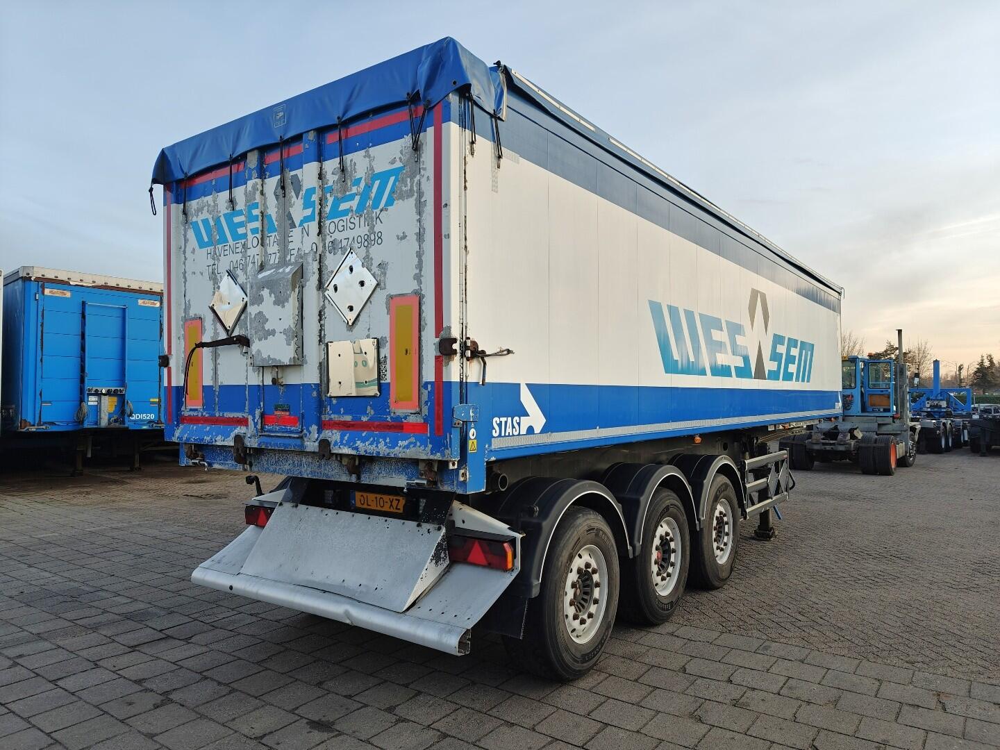 Stas S300CX 3-Assen SAF - Kipper 52m³ - Alu/Alu - LiftAs/NaloopAs - 03/2026 APK | Trailers | Kipper
