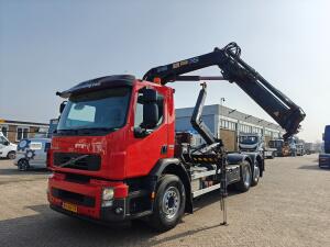 Volvo FE320 6x2/4 Dagcab Euro5 -  Hiab Haakarm 21T + Hiab 111ES-2 HIDUO - Vangmuil - 71.500km Origineel! - MARGE