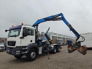 MAN TGX 26.360 6x4 Dagcab Euro4 - Terex TLC - 11.75P + 20T Haakarm + RadioGrafisch - Handgeschakeld - BladVering
